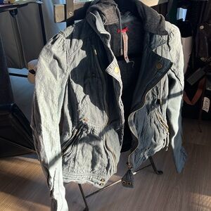FP Movement by Free People Blue Utility Jacket